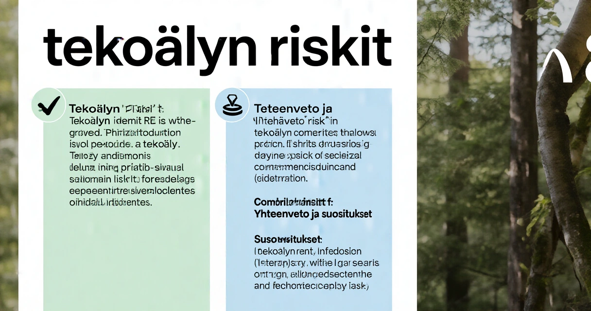 Yhteenveto ja suositukset